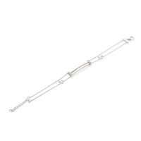 Pulsera Marcello Pane Mujer Letters in Plata Cubic Zirconia BRYL 002_B